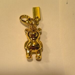 Coach Goldtone Teddy Bear Charm